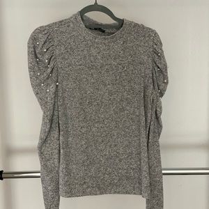 ZARA sweater with pearls, size L but fits like a medium